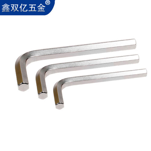 加长球头内六角扳手 4mm6mm扳手 L型短型平头六角棱6方镀镍3mm - 图2