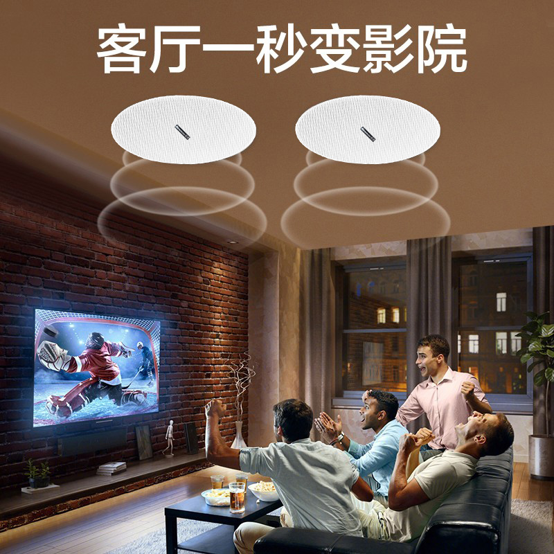 纽曼无线蓝牙吸顶音响嵌入式家用同轴吊顶天花板音箱室内店铺餐厅