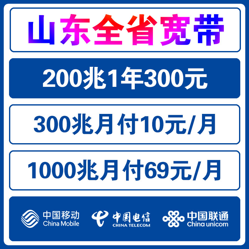 山东电信宽带办理移动宽带安装联通淄博枣庄东营烟台潍坊济宁菏泽 - 图0