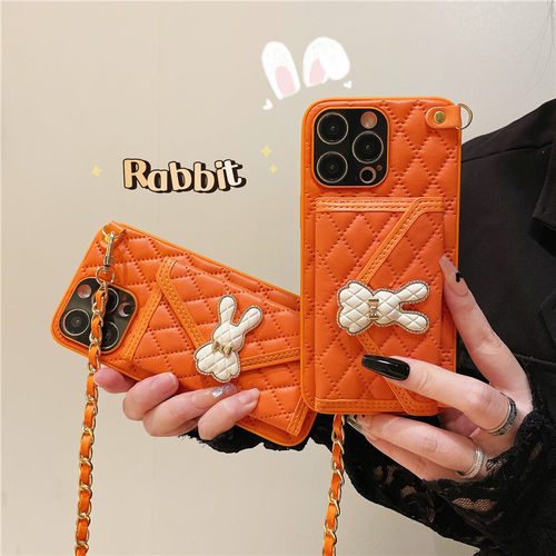 适用苹果17手机壳斜跨iphone16promax全包防摔15pro真皮14plus背带挂绳13小香风卡包保护套12网红11女Air新款 - 图1