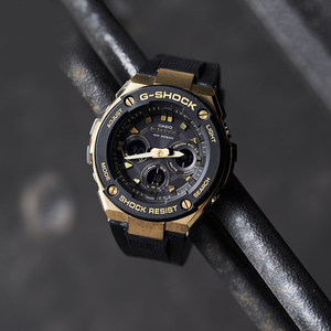 卡西欧手表男钢铁黑暗之心太阳能动力防水运动男表GST-S300礼物