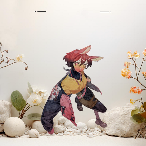 【犬戍】原创亚克力动漫立牌桌面小摆件卡通jk个人谷子二次元周边 - 图1