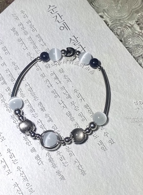 不褪色百搭简约冷淡风手饰 手作设计气质新款送闺蜜情侣礼物手串