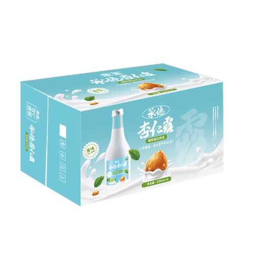 顺天宫坊 泉荃 承德杏仁露 原味235ml*15瓶 植物蛋白饮品 - 图3
