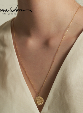WanaWon14K金复古吊坠