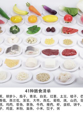 仿真膳食宝塔模型中国居民平衡饮食膳食金字塔食物交换份模型摆件