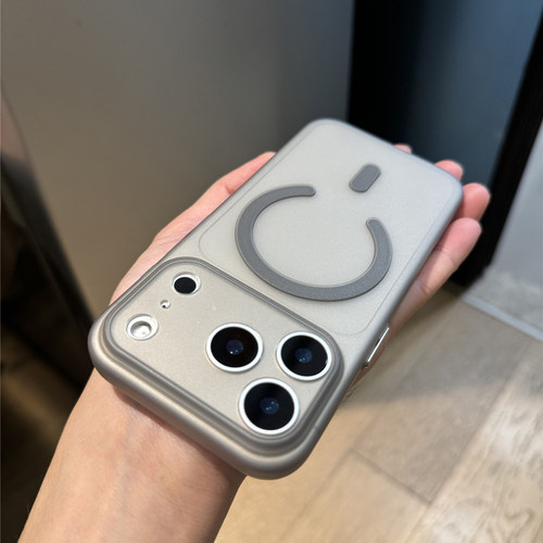 佳子秀磁吸钛金灰适用苹果17pro手机壳简约iphone17保护套16promax轻薄15pro全包镜头13透明液态硅胶14软胶12 - 图1