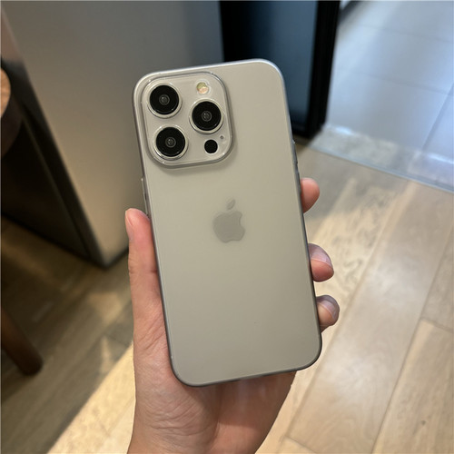 佳子秀钛金灰磨砂适用iphone15手机壳16pro轻薄苹果13保护套17pro硅胶15promax全包镜头11透明男14女12简约xs - 图1