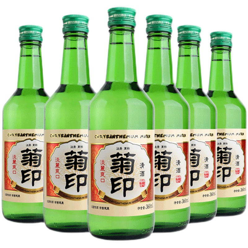 菊印淡丽爽口清酒360ml*6日式清酒洋酒烧酒低度酒料理佐餐酒 - 图3