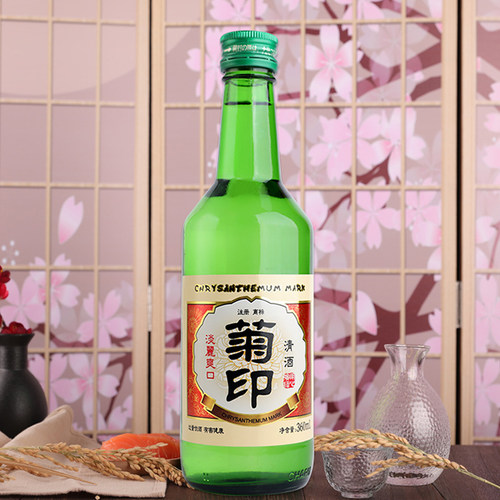 菊印淡丽爽口清酒360ml日式清酒洋酒烧酒低度酒日料佐餐酒 - 图1