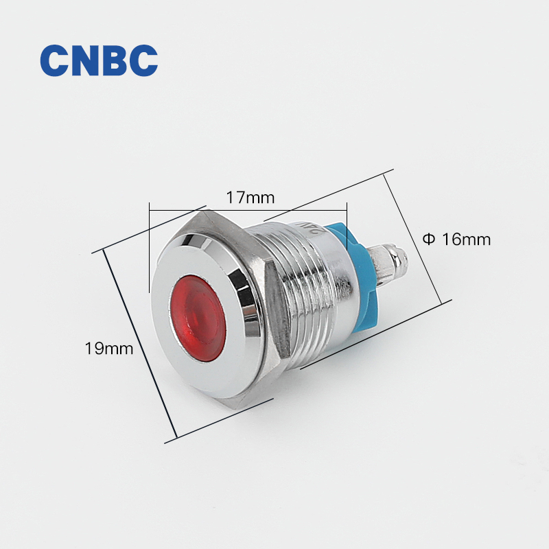 金属指示灯16MM 19MM 22MM30mm电源信号灯6V12V24V220V - 图0