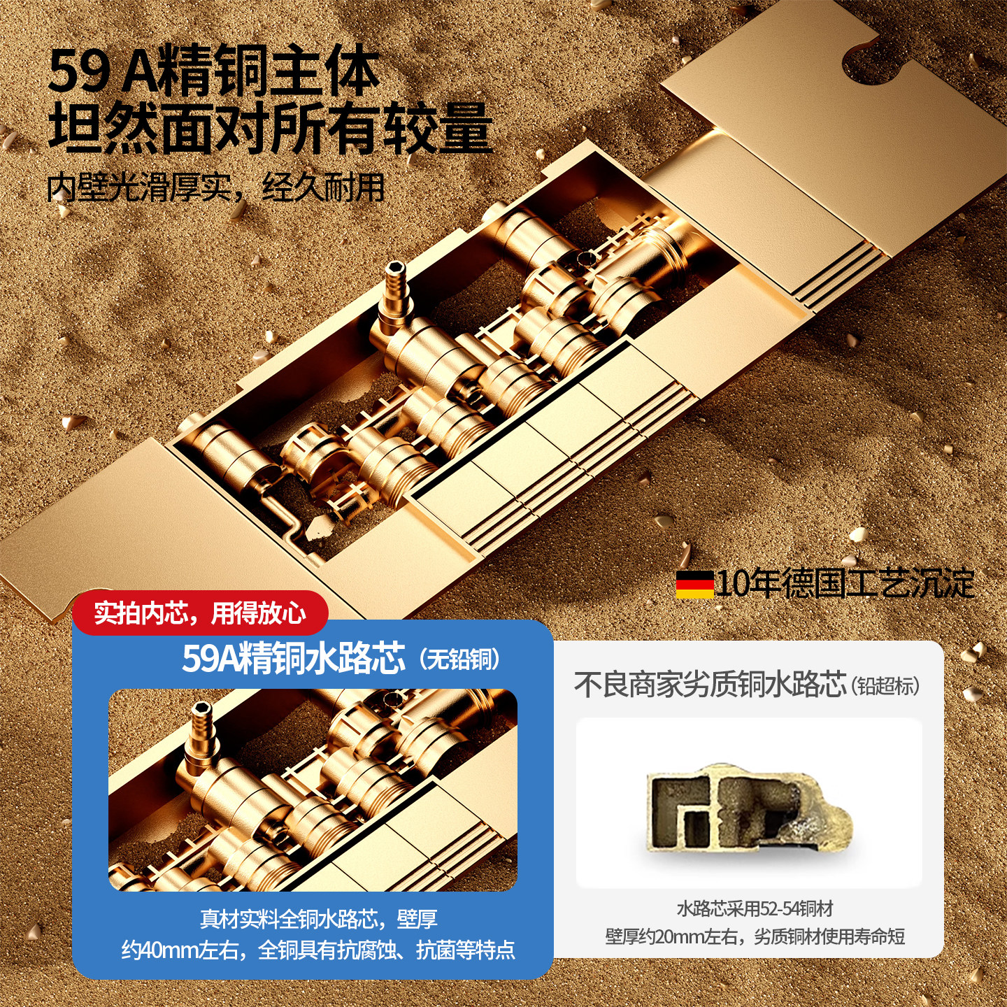 恒温淋浴花洒套装全铜家用卫浴室卫生间枪灰淋雨增压喷头,淘宝优惠券,粉丝福利购,淘宝优惠卷