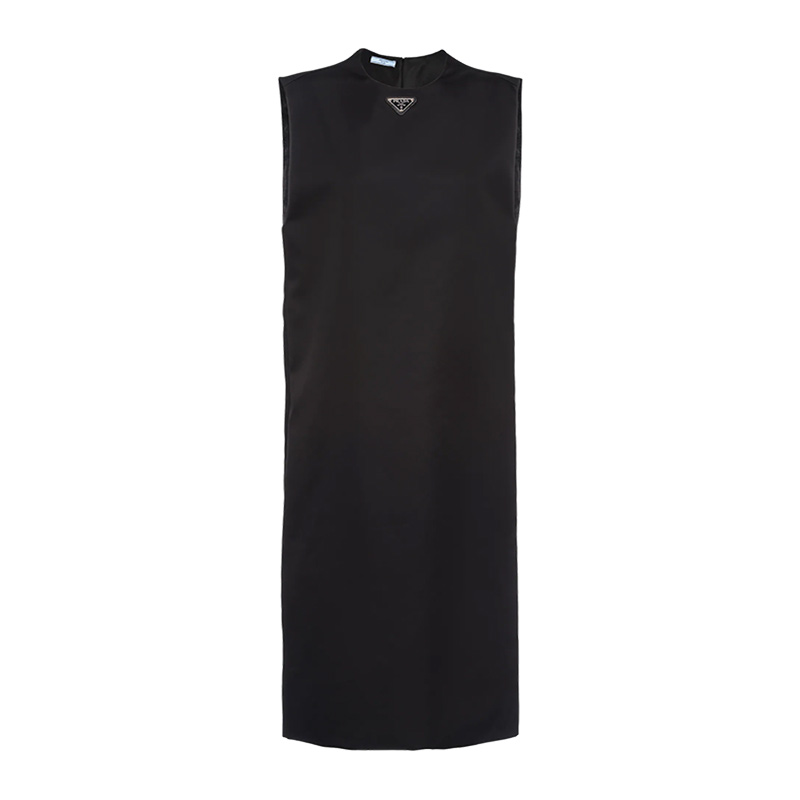 prada /普拉达春夏新品黑色连衣裙 奢批海外连衣裙