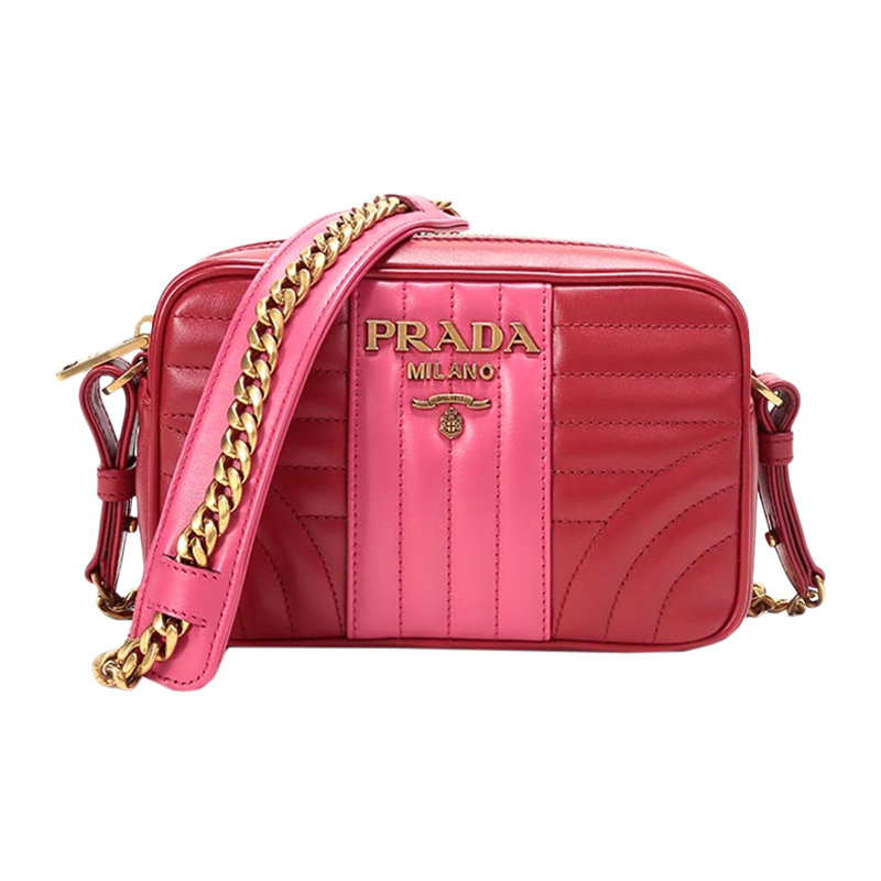 prada /普拉达女士红色金属单肩包 奢批海外女士包袋