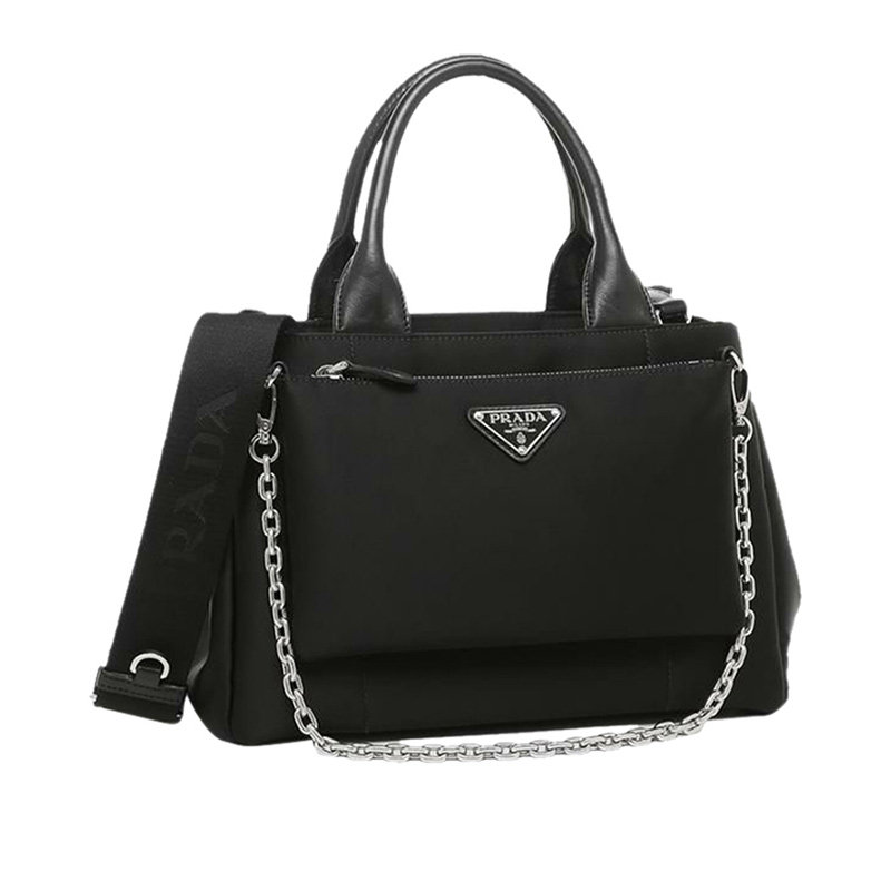 prada /普拉达女士黑色经典手提包 奢批海外女士包袋