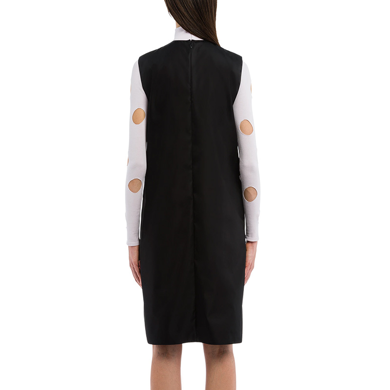 prada /普拉达春夏新品黑色连衣裙 奢批海外连衣裙