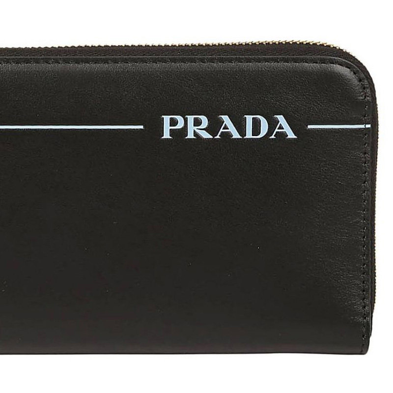prada /普拉达男包黑色牛皮钱包 奢批海外钱包