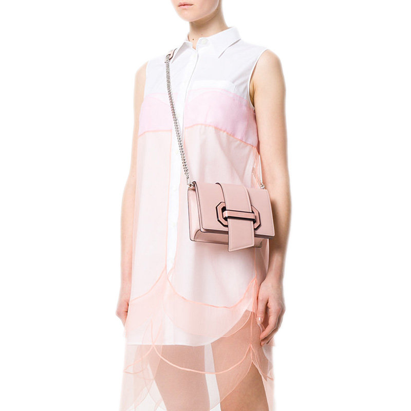 prada /普拉达新款女士粉色单肩包 奢批海外女士包袋