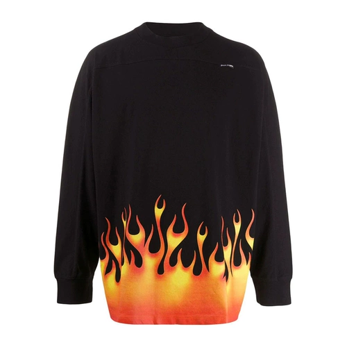 Черный красный лонгслив, толстовка, круглый воротник