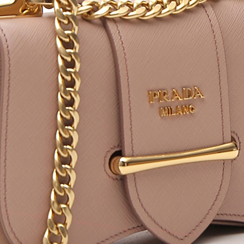 prada正品sidonie波浪插扣链条包 奢批海外女士包袋