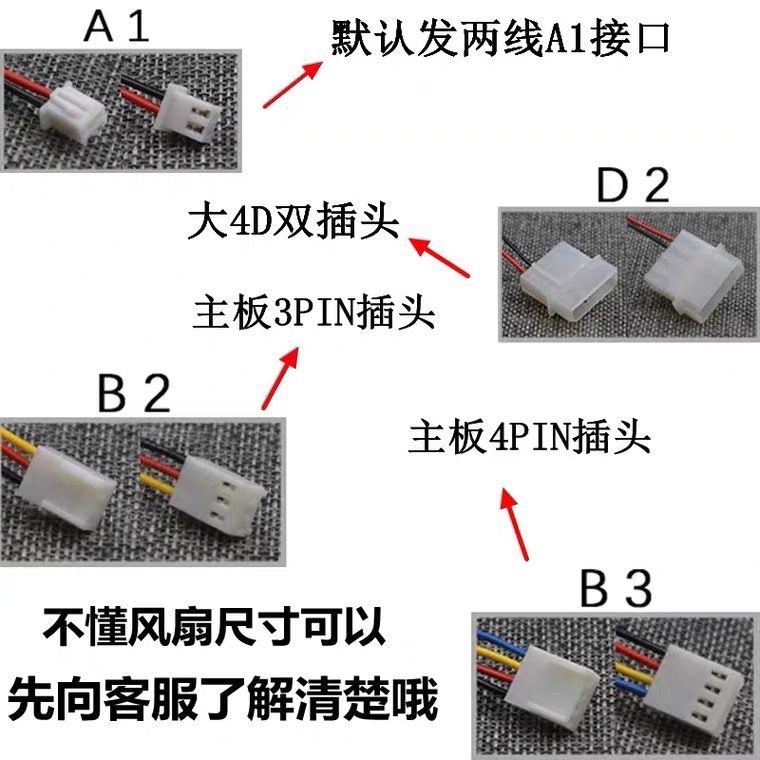 全新直流3 4 5 6 7 8 9 12厘米12V24V静音-图2