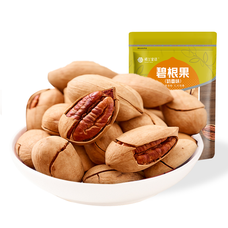 【楼兰蜜语-碧根果200g】散装干果仁 楼兰蜜语博瑞海德长寿果/碧根果