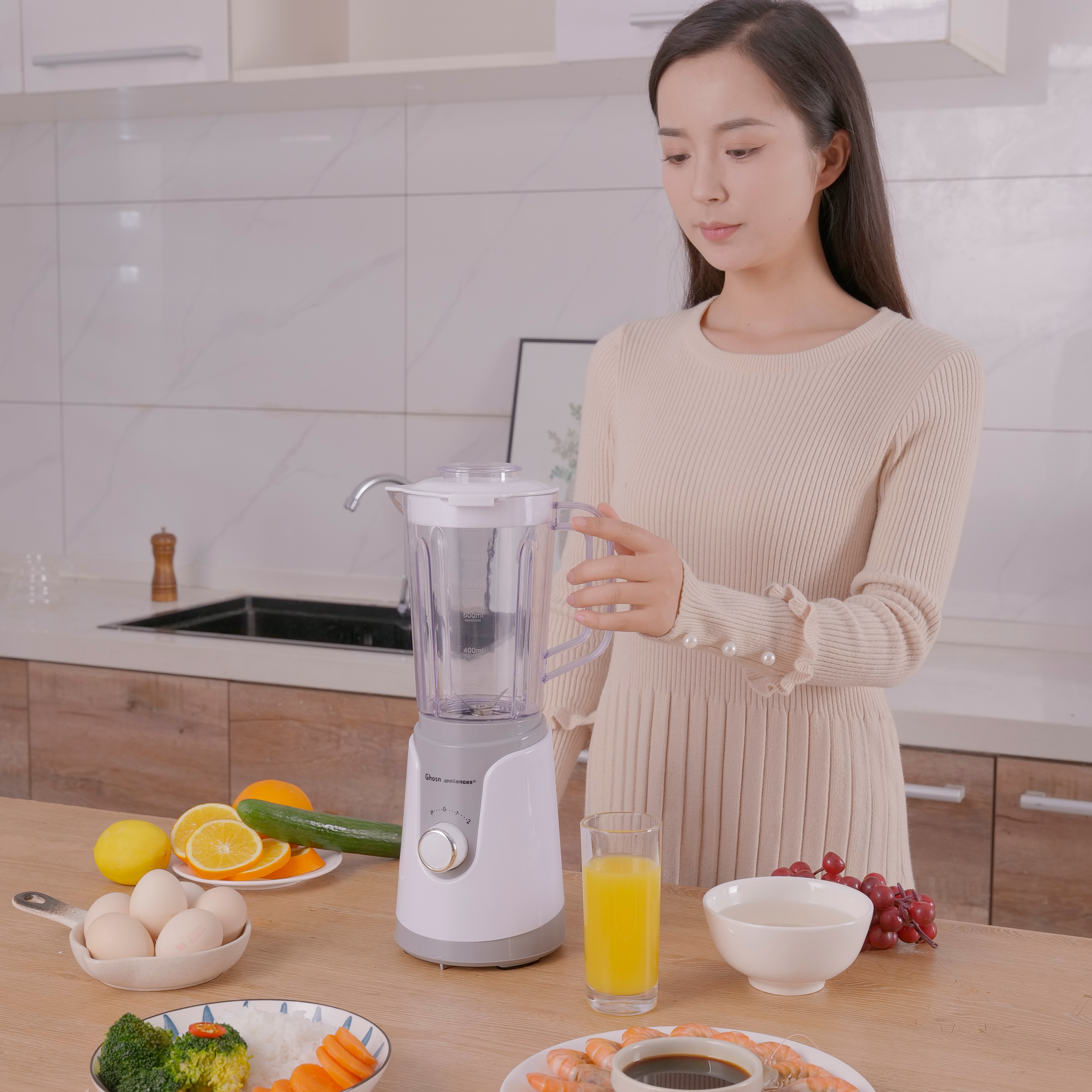 德国GHOSN流食搅拌机老人专用鼻饲碎食辅食机病人打饭菜食物破壁 - 图1