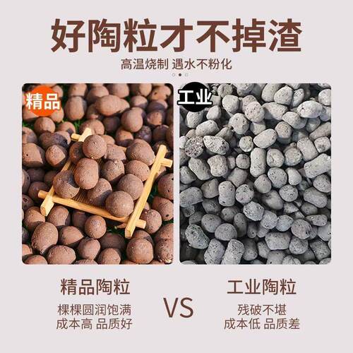 陶粒垫底养花专用多肉土盆栽铺面石花盆水培透气陶土粒回填卫生间 - 图1