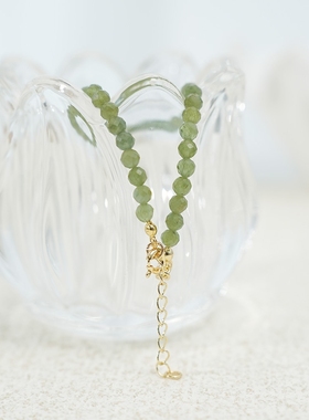 realmira绿石榴石手链女精致简约