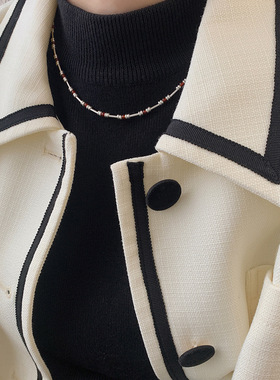 S925纯银竹节红玛瑙手链