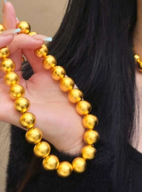 古法光珠有求必应圆珠项链