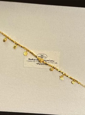 碎金葫芦小花手链古法沙金