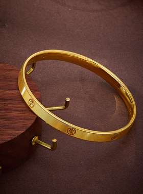 米字拉丝钻纹手镯礼物女假五金