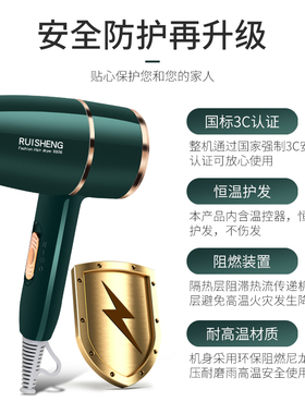德国发廊大功率3000W吹风机家用理发店大风力学生宿舍冷热风静音