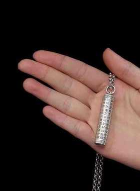 金光神咒可打开嘎乌盒男女吊坠挂坠项链毛衣链装朱砂