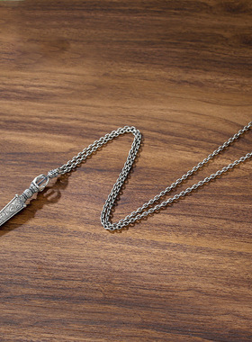 饰品复古长款金刚杵吊坠男法器平安护身符降魔杵项链女