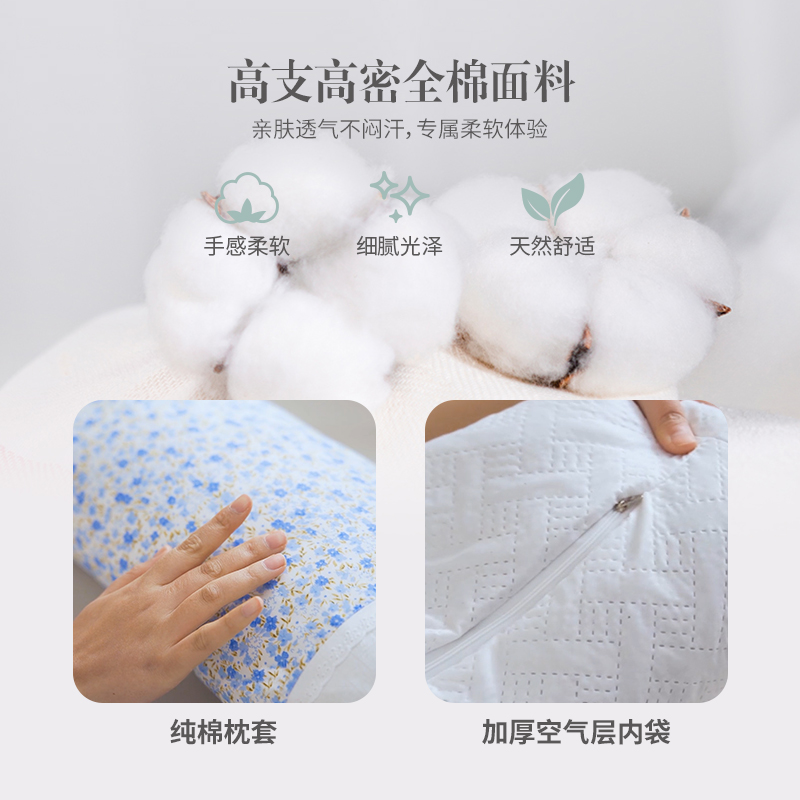 艾洛琳荞麦枕头助睡眠单人方枕成人家用护颈椎硬枕芯学生宿舍高枕-图2