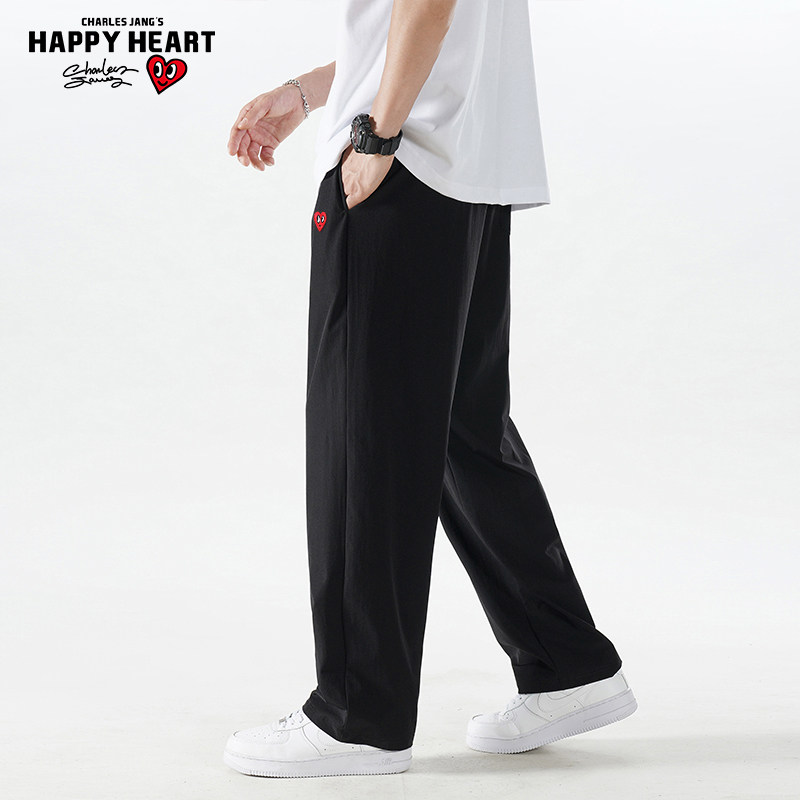  查尔斯桃心服饰休闲裤