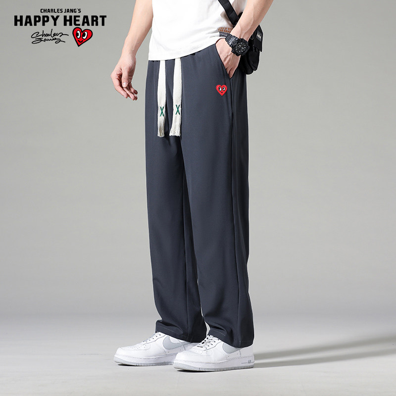  查尔斯桃心服饰休闲裤