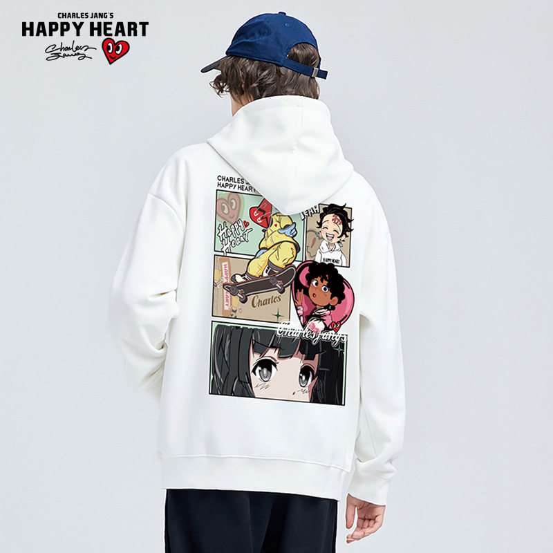  查尔斯桃心服饰卫衣