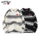 Charles Peach Heart Love Round Collar Sweater