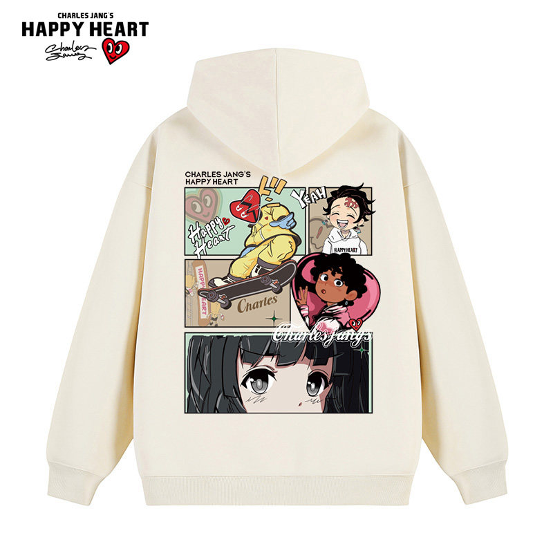  查尔斯桃心服饰卫衣