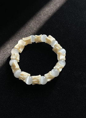 A lone ranger全新原创仿蛇骨猫眼石手串手链 男女同款情侣