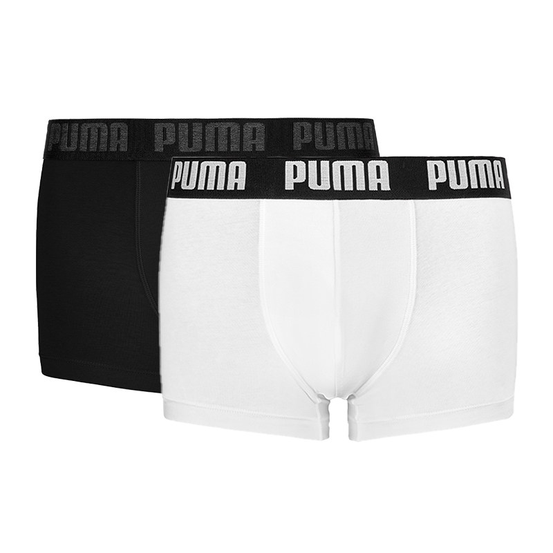 puma男士两条装循环logo腰边内裤 PUMA内衣男平角内裤