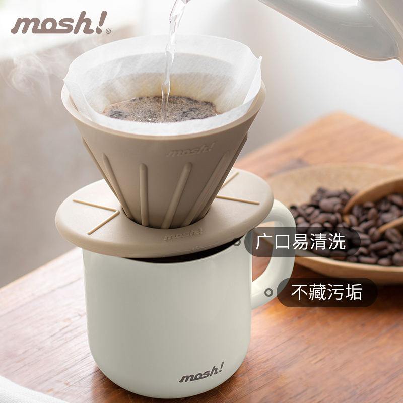 mosh马克杯带盖保温杯咖啡杯办公室家用桌面水杯子仙女杯礼物-图1