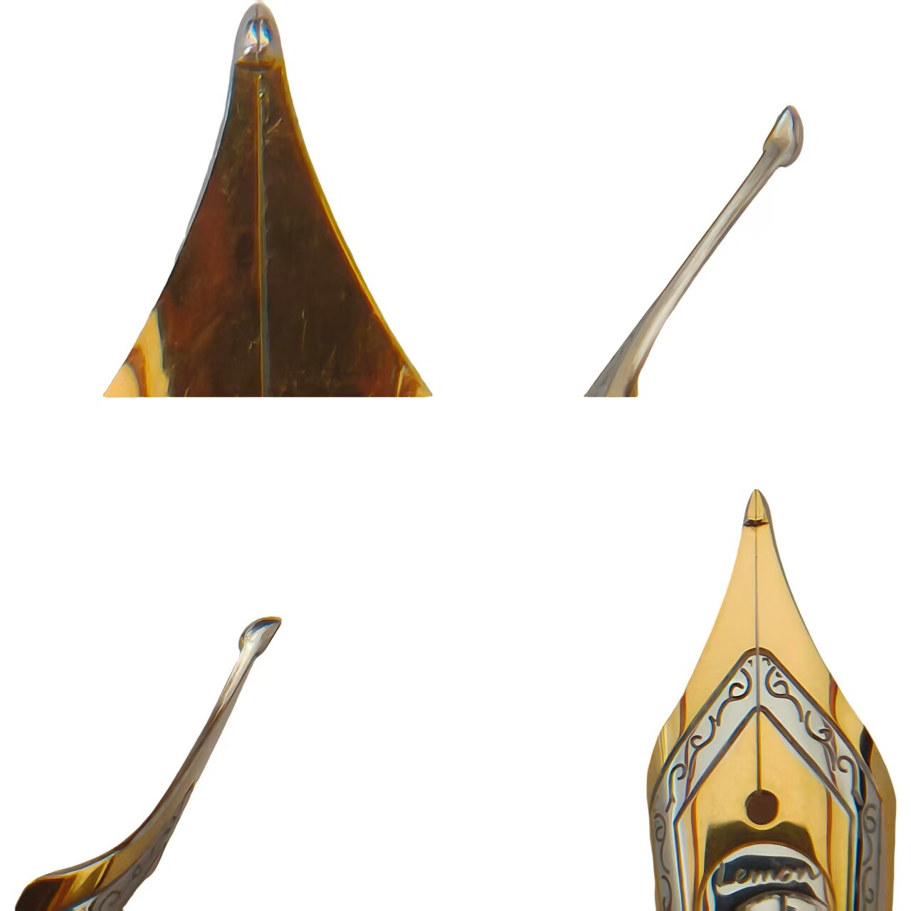 柠檬笔墨柠檬刀手工金尖打磨钢笔尖书法练字定制长刀研打磨业务 - 图1