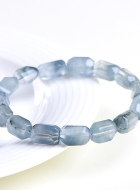 天然蓝兔毛随形石手链2026新款送女朋友纪念意义礼物新年礼物