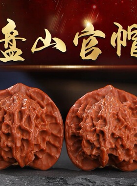 文玩盘山公子帽核桃把件
