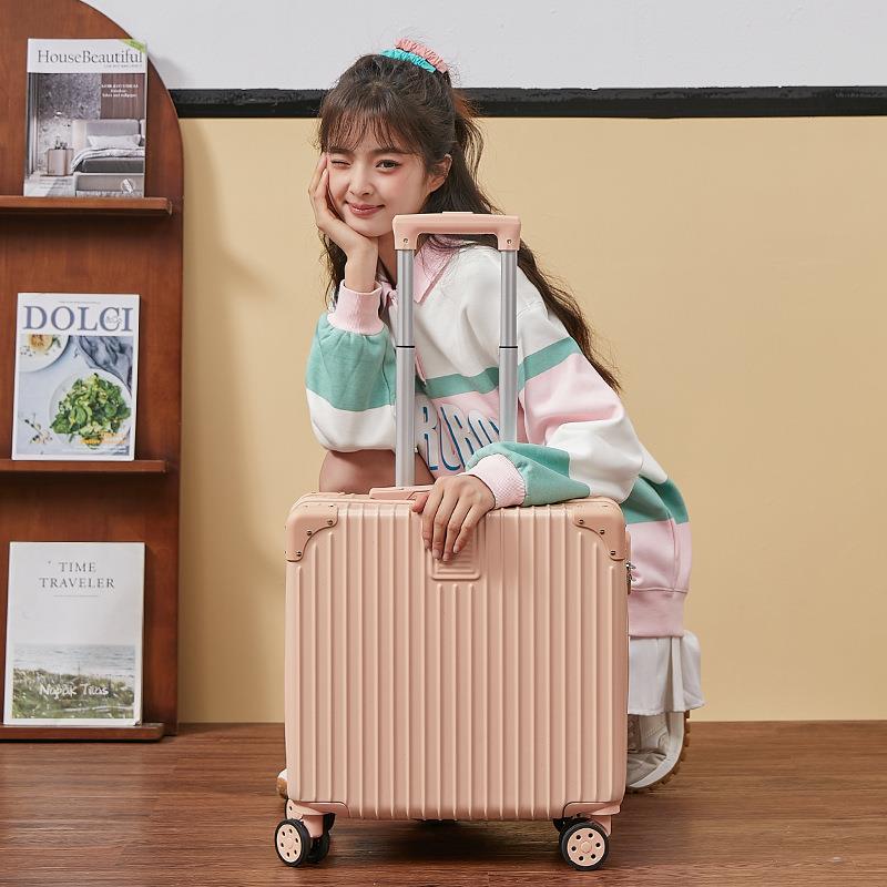 机行李箱登箱小型拉杆小号密码箱18寸旅子01行箱静音轻万向便轮箱 - 图0