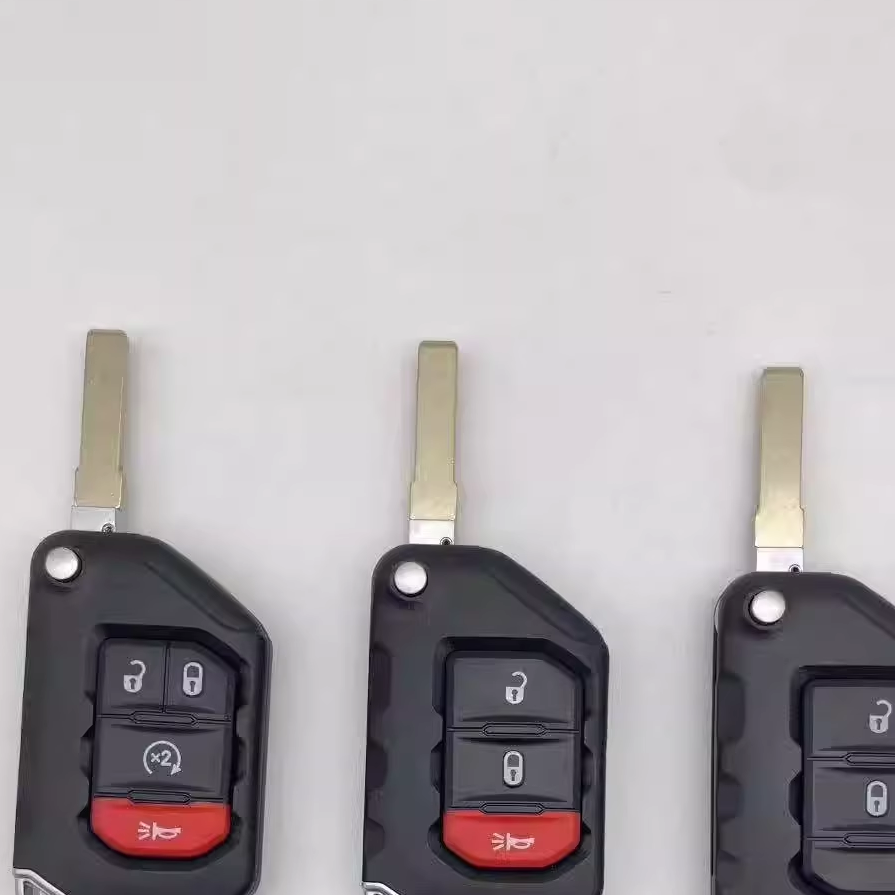 适用吉普牧马人 自由侠 指南者 折叠遥控钥匙 智能钥匙4A原装外壳 - 图2